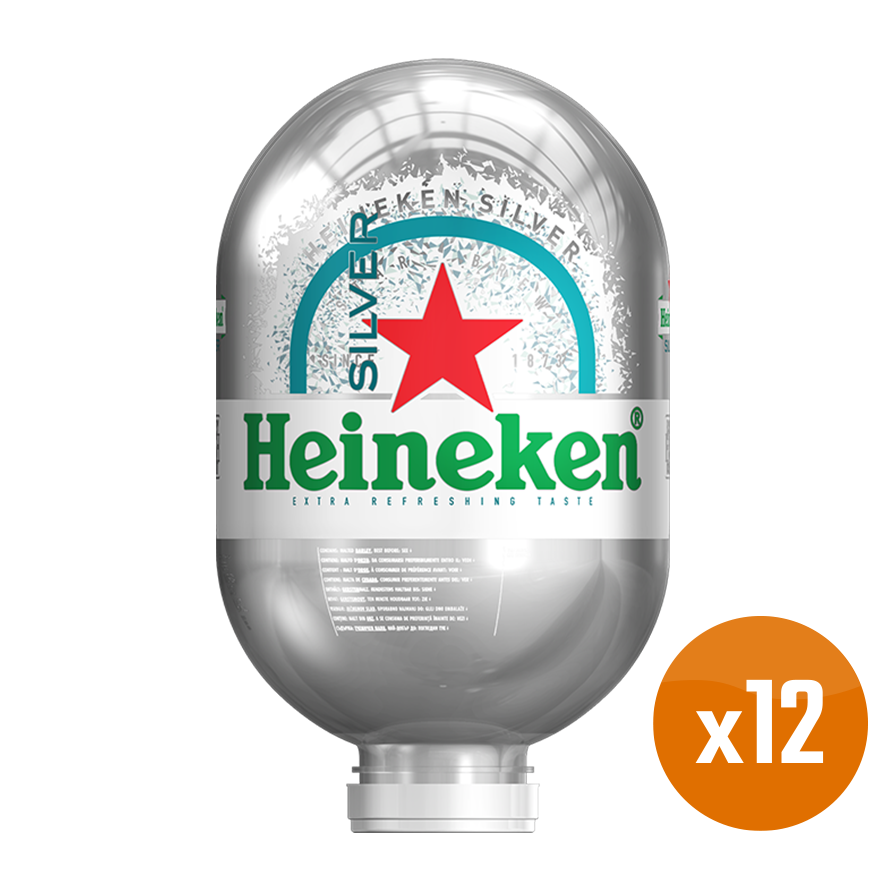 Heineken Silver bundle - 12x 8L BLADE Kegs
