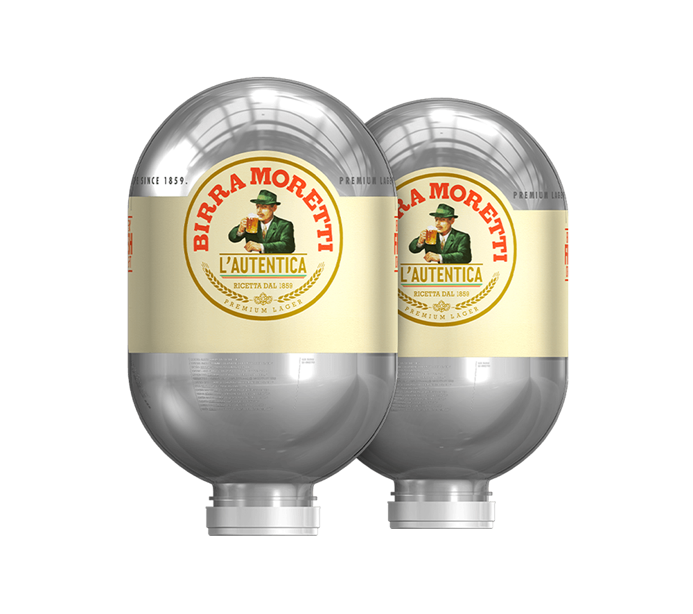 Birra Moretti L’Autentica Blade 8L keg bundle – Italian lager with rich heritage for Blade systems