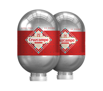 Cruzcampo Blade 8L keg – Spanish lager with smooth taste for your home bar