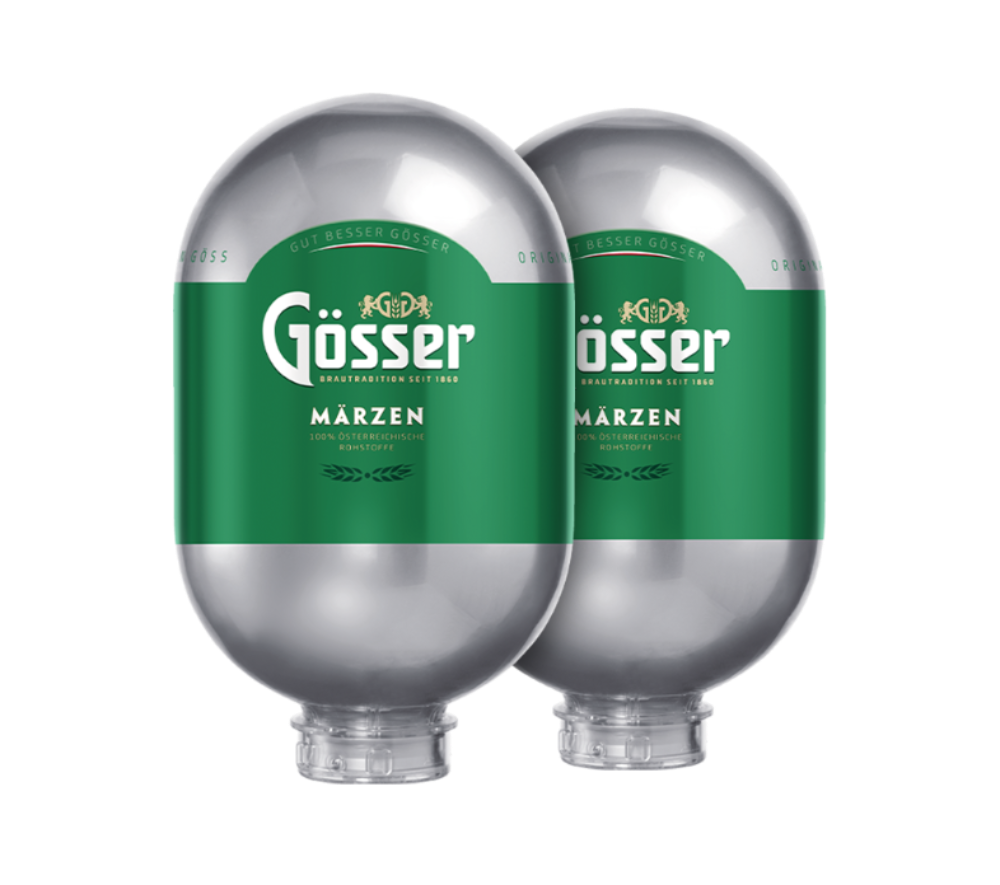 Gösser Märzen Blade 8L keg bundle – Austrian Märzen lager for authentic draught beer experience at home