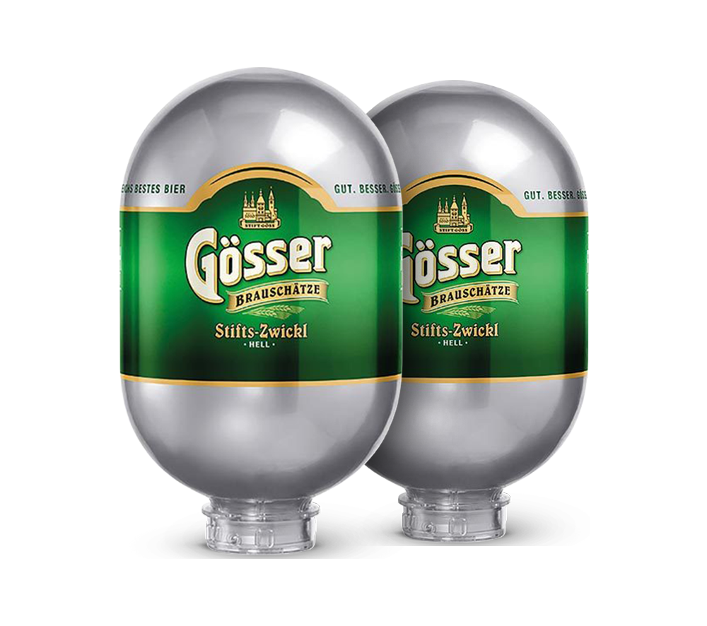 össer Zwickl Blade 8L keg bundle, Austrian unfiltered lager for a full-bodied beer experience at home