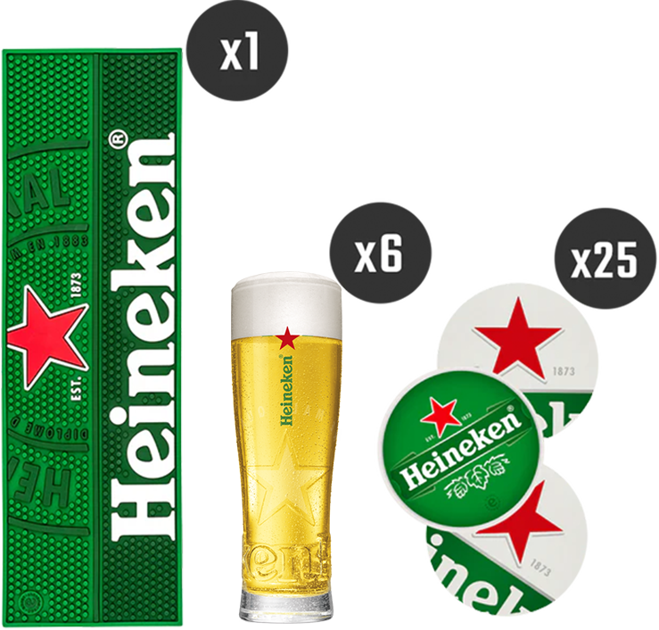 Heineken bar kit for BLADE beer machine – premium taproom essentials