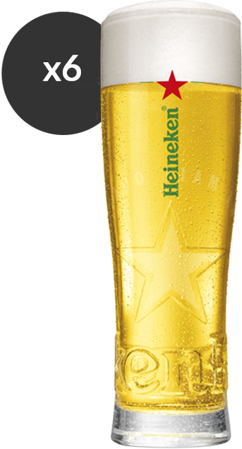 Heineken branded beer glasses – perfect match for BLADE beer machine and kegs