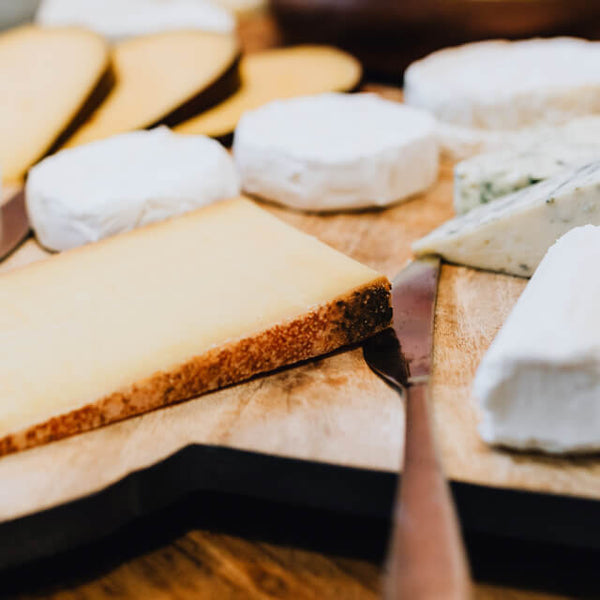 Beer with goat's cheese