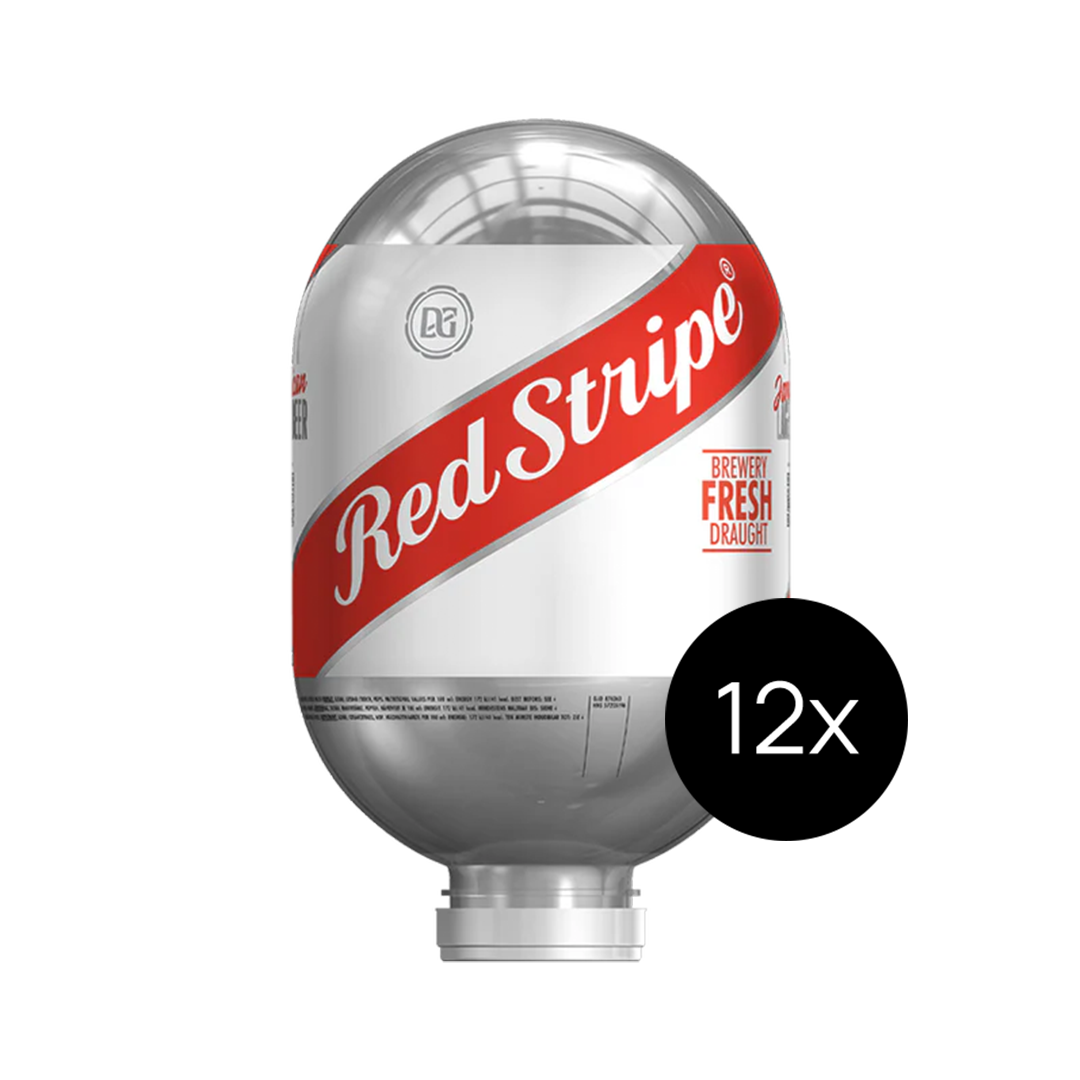 Red Stripe Bundle - 12x 8L BLADE Kegs