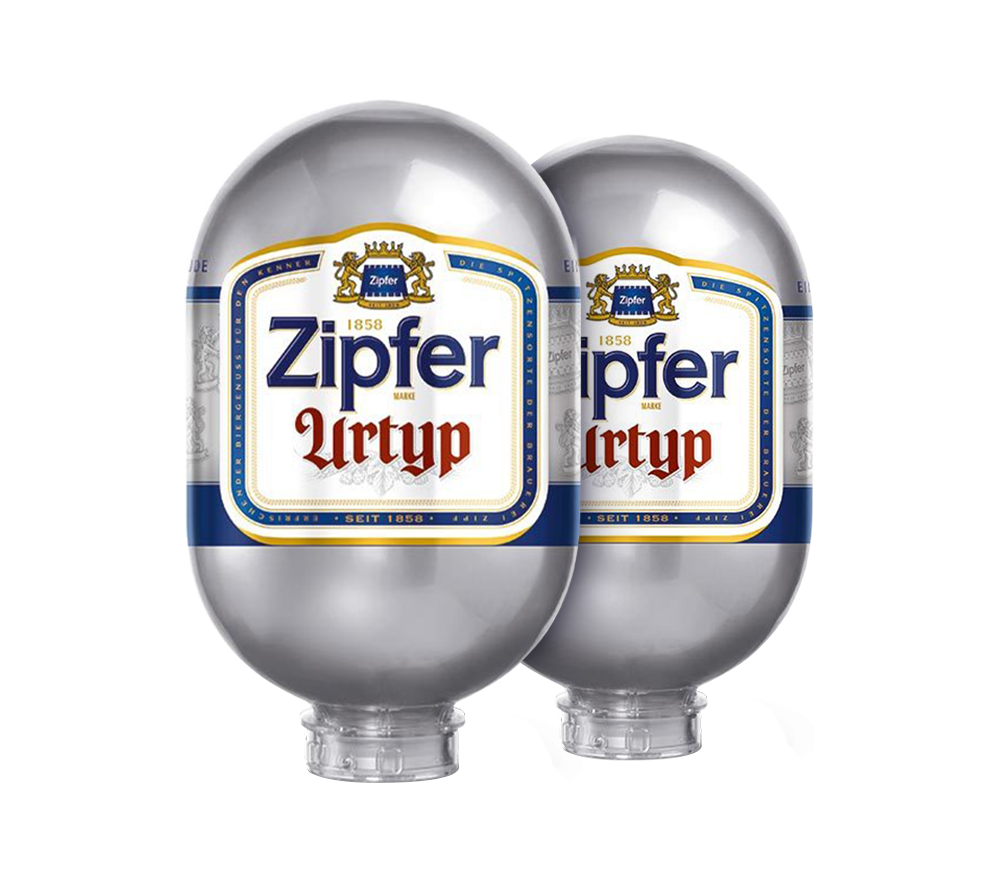 2x Zipfer Urtyp – BLADE Biervaten 8L