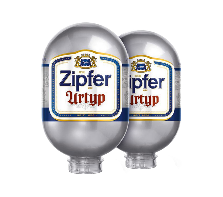 2x Zipfer Urtyp – BLADE Biervaten 8L