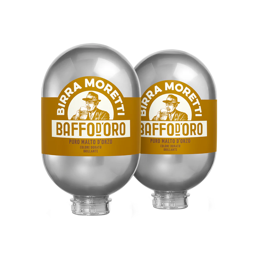 Birra Moretti Baffo D'Oro Bundle - 2x 8L BLADE Kegs