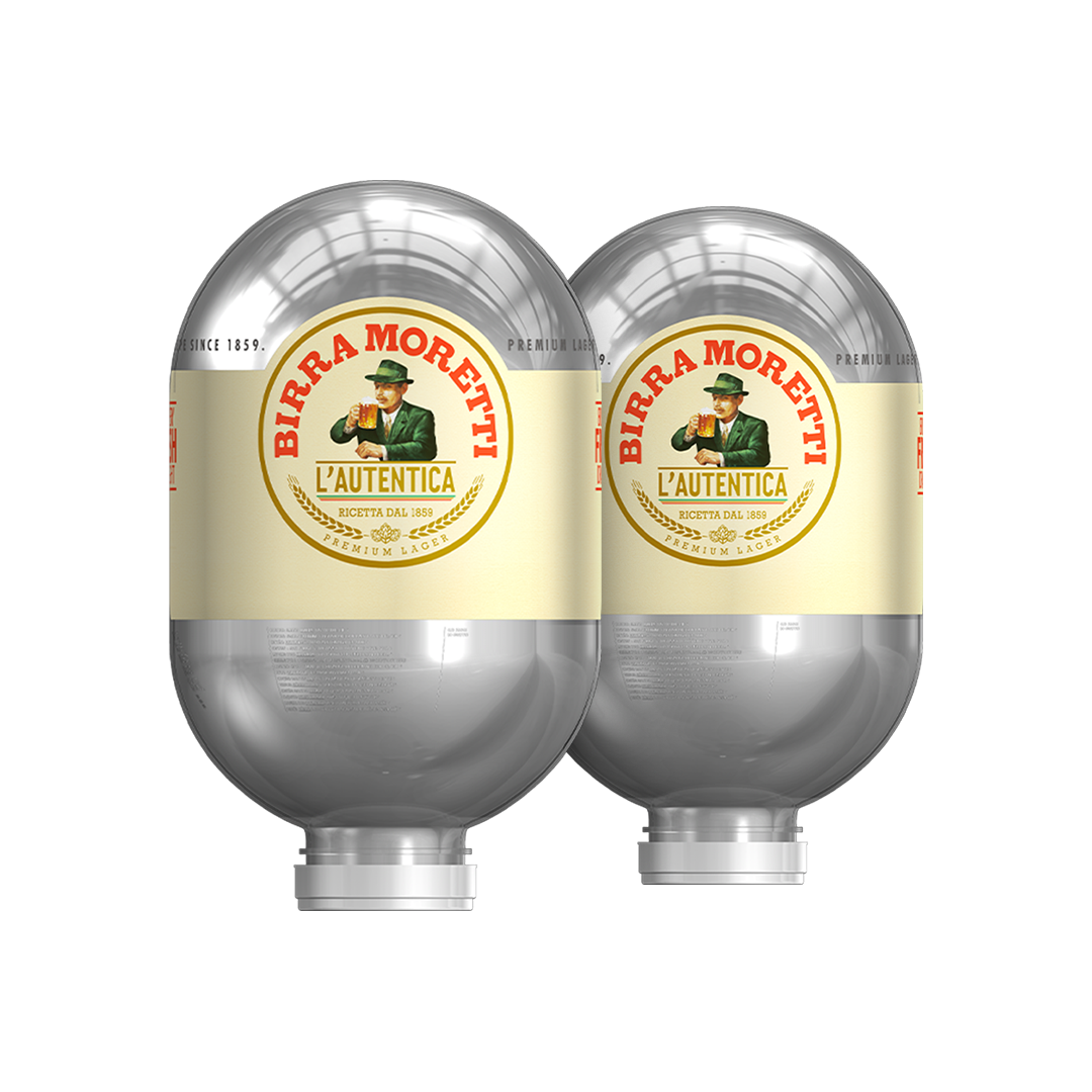 Birra Moretti l’Autentica Bundle - 2x 8L BLADE Kegs