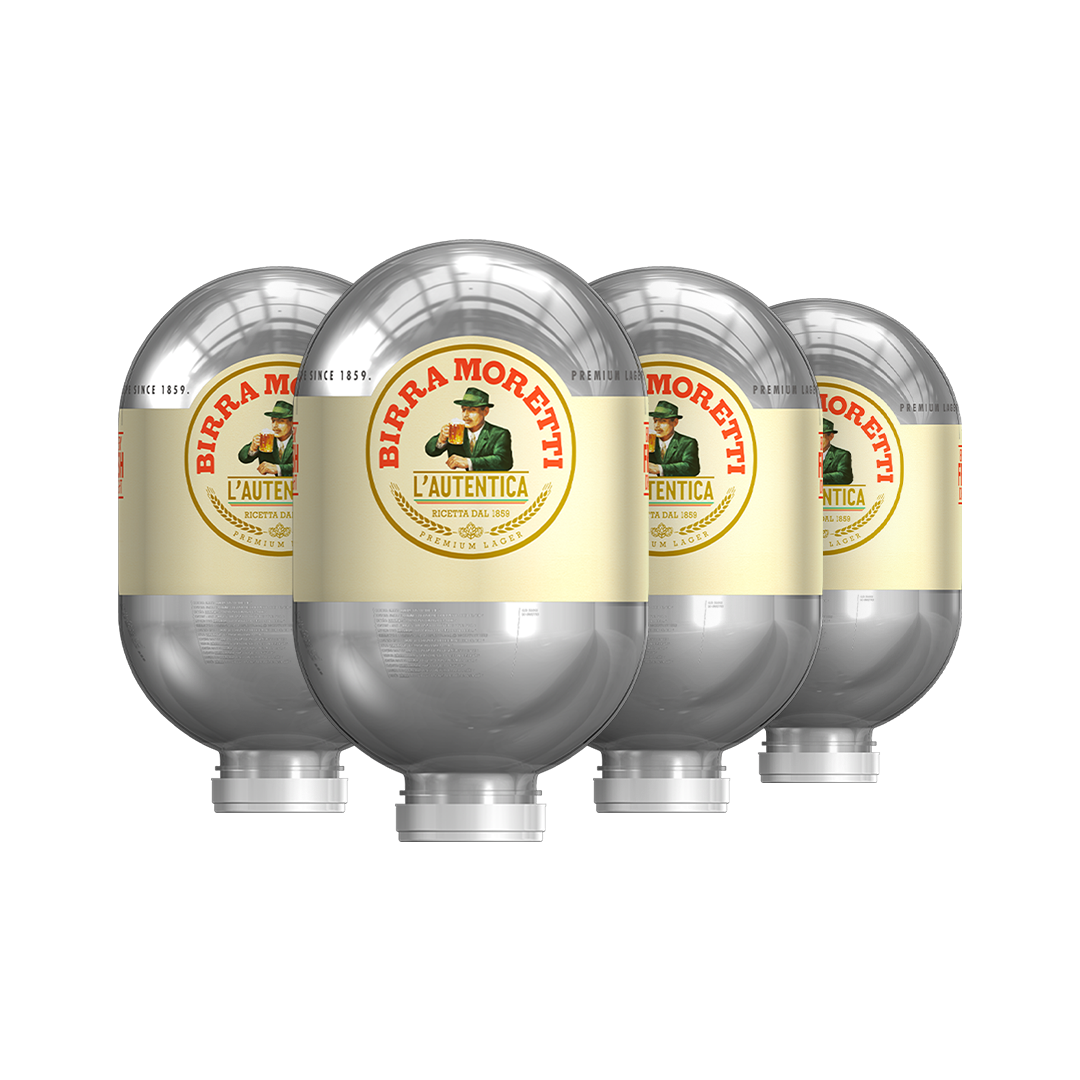 Birra Moretti l’Autentica Bundle - 4x 8L BLADE Kegs