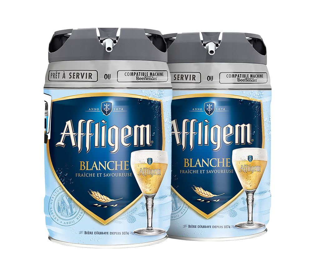 Affligem Blanche Beertender 5L keg bundle – Belgian-style wheat beer with citrus notes for home beer taps