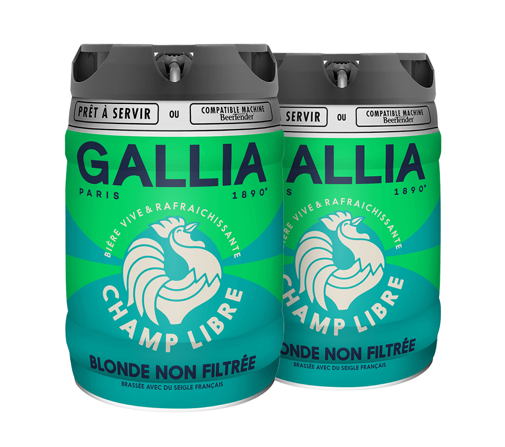 2x Gallia Champ Libre - 5-Liter-Bierfässer