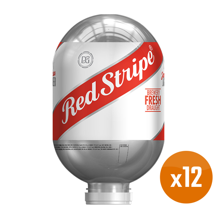 Red Stripe Bundle - 12x 8L BLADE Kegs