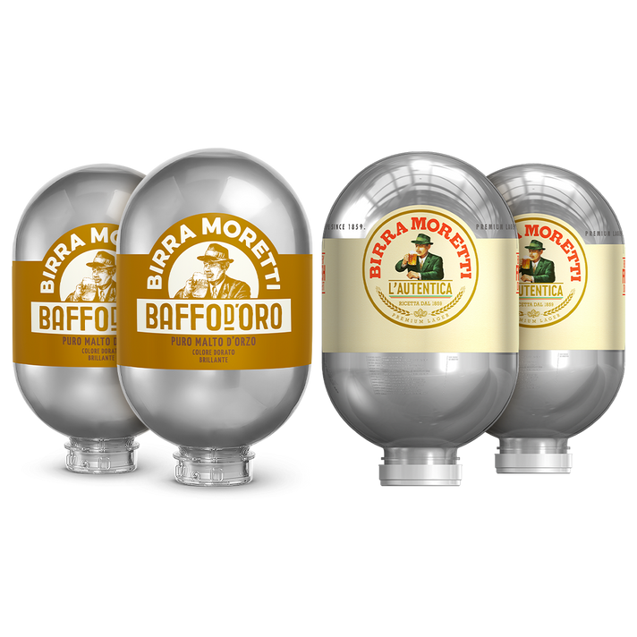 Birra Moretti Bundle - 4x BLADE Kegs