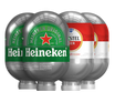 Heineken and Amstel Blade 8L keg bundle – premium lager mix for versatile home draught options
