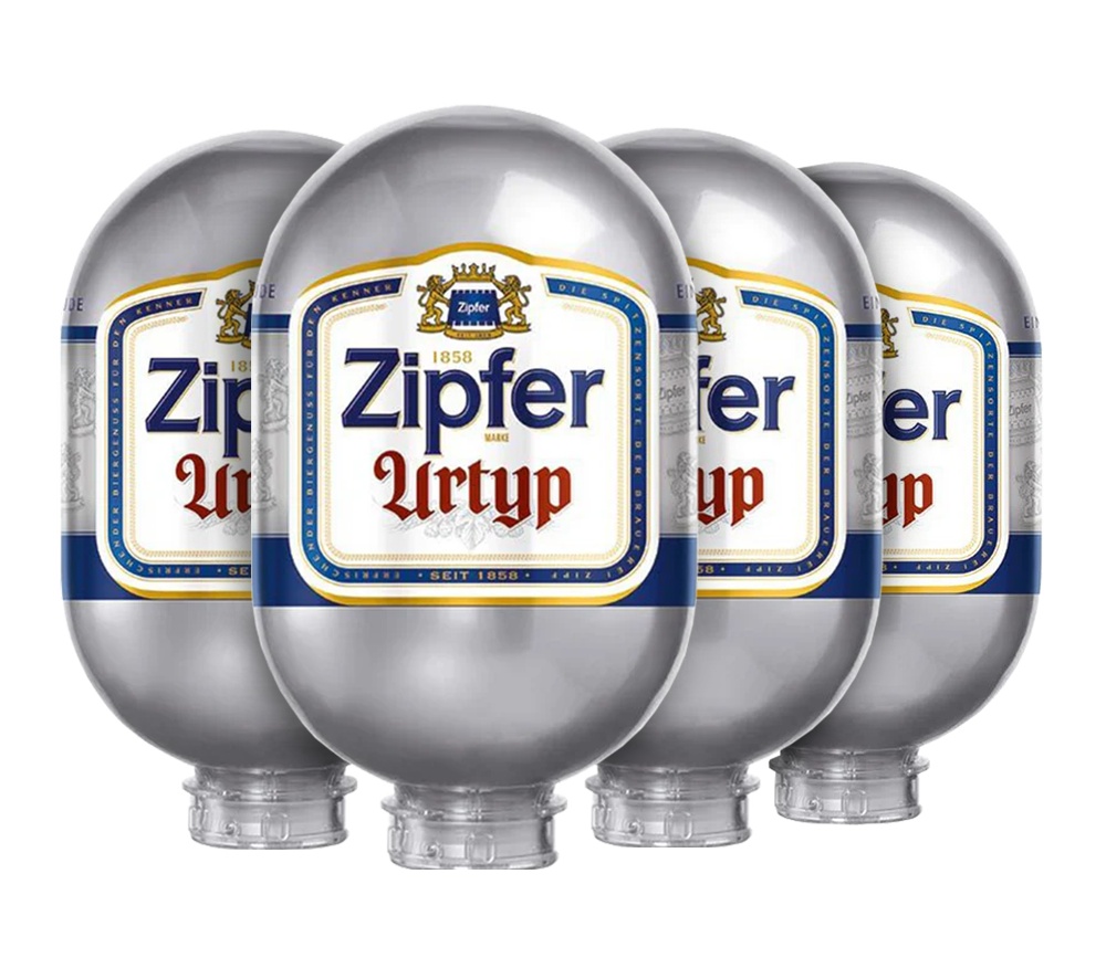 Zipfer Austrian lager in Blade 8L keg – premium beer for home draught systems.