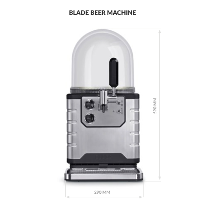 A BLADE beer machine seen from the front.