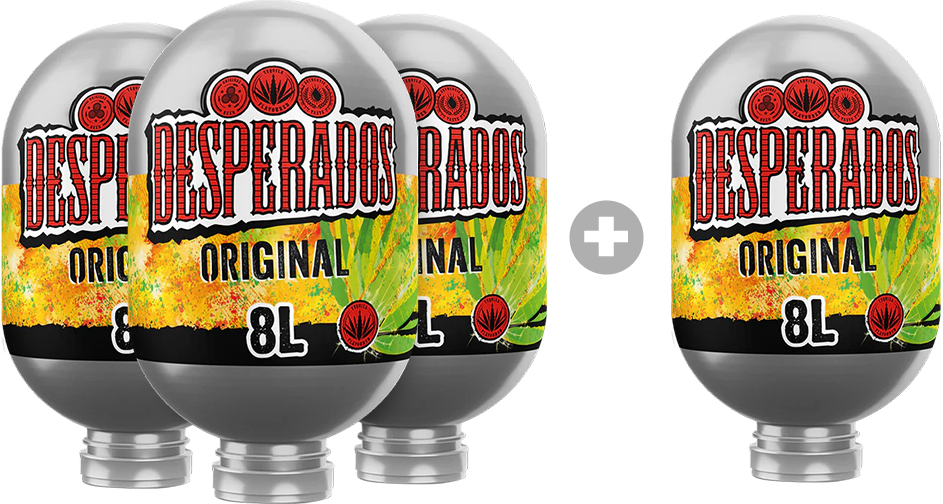 4x Desperados - BLADE Bierfässer 8L