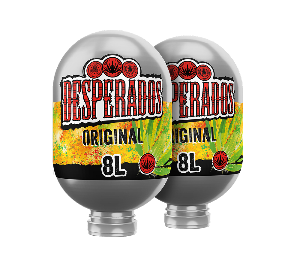 Desperados Original 8L Blade Keg Bundle. Home Bar Draft Experience.