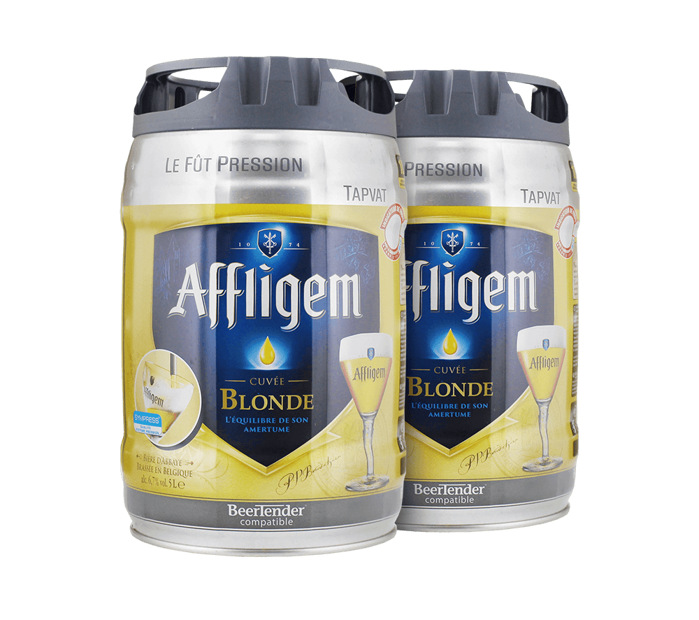 2x Affligem Blond - 5-Liter-Bierfässer