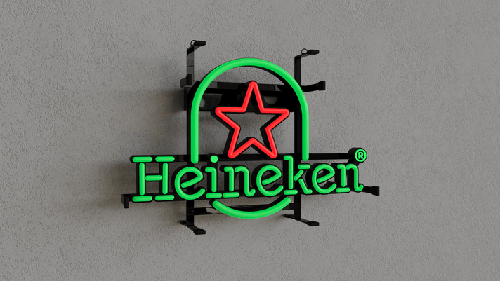 Heineken Logo LED Lampe