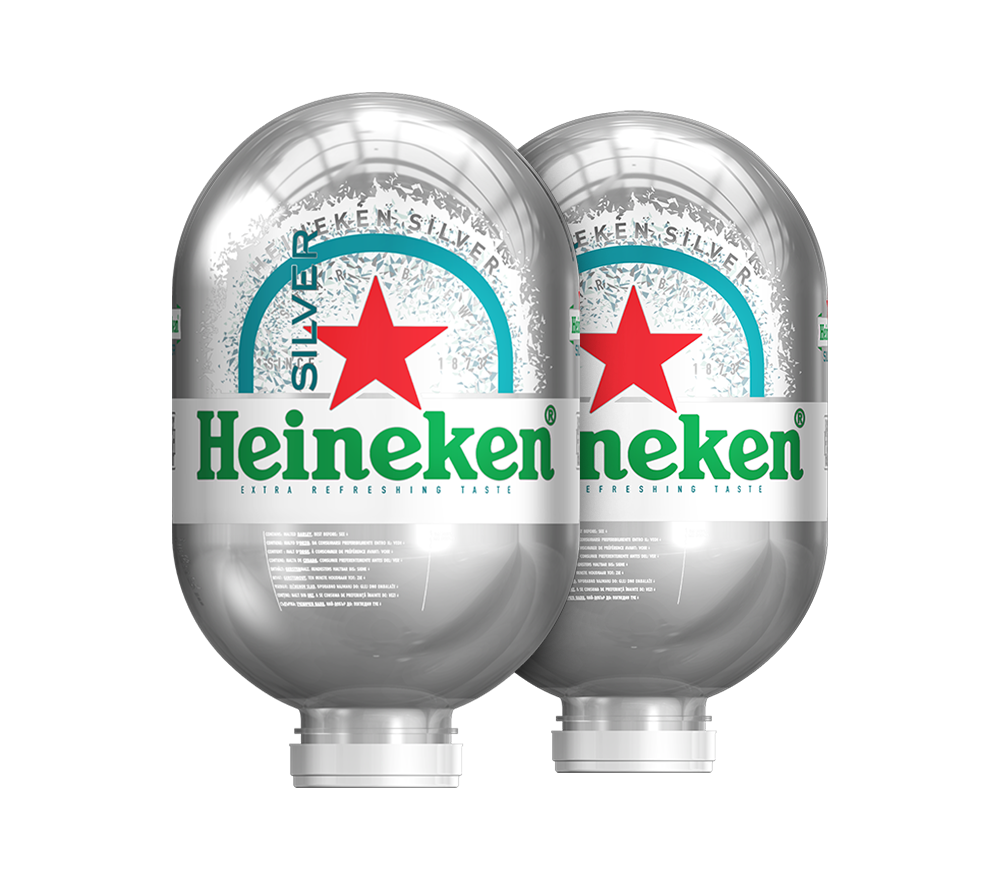 2x Heineken Silver – BLADE Bierfässer 8L