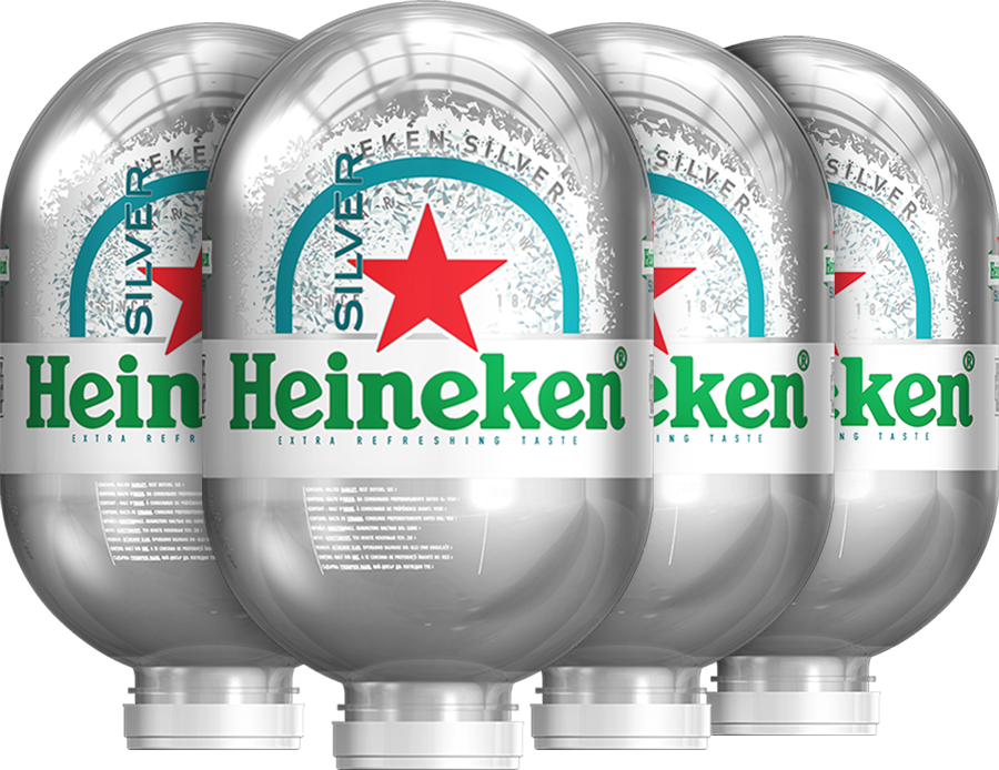 Heineken Silver - 4x 8L BLADE Kegs