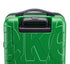 Heineken Green Suitcase Merch from the back with its black handle.