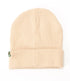 Back view of the beige beanie with embroidered Heineken logo.