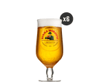 Birra Moretti branded beer glasses, ideal for BLADE beer machine and kegs