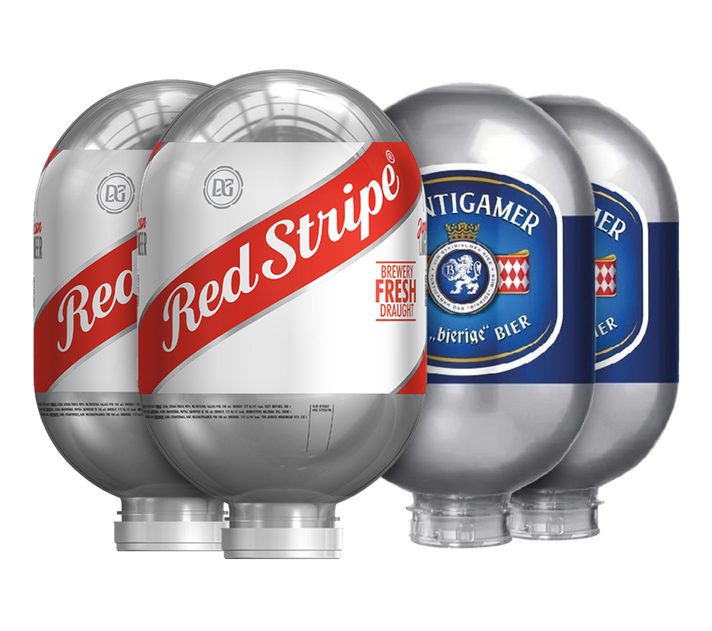 2x Puntigamer & 2x Red Stripe Bundle - 4x 8L BLADE Kegs