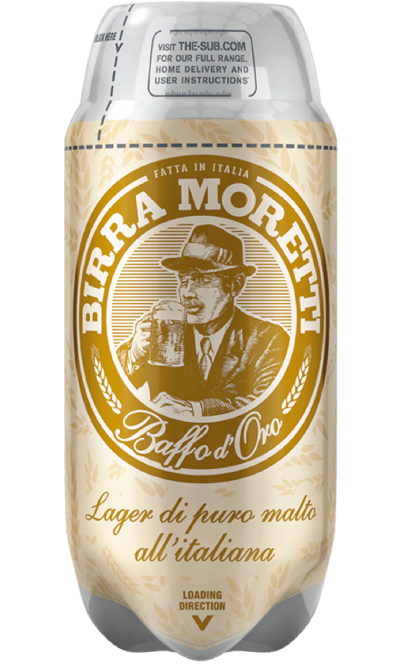 Birra Moretti Baffo d'Oro - 2L SUB Keg