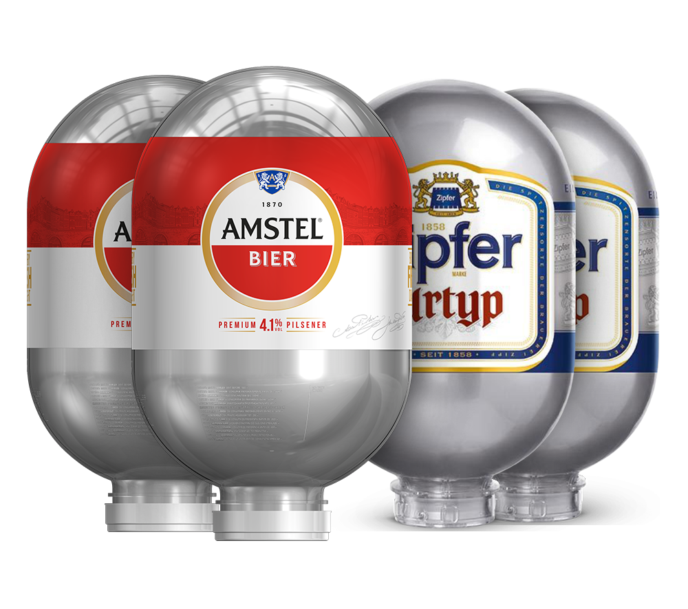 2x Zipfer Urtyp & 2x Amstel Bundle - 4x 8L BLADE Kegs