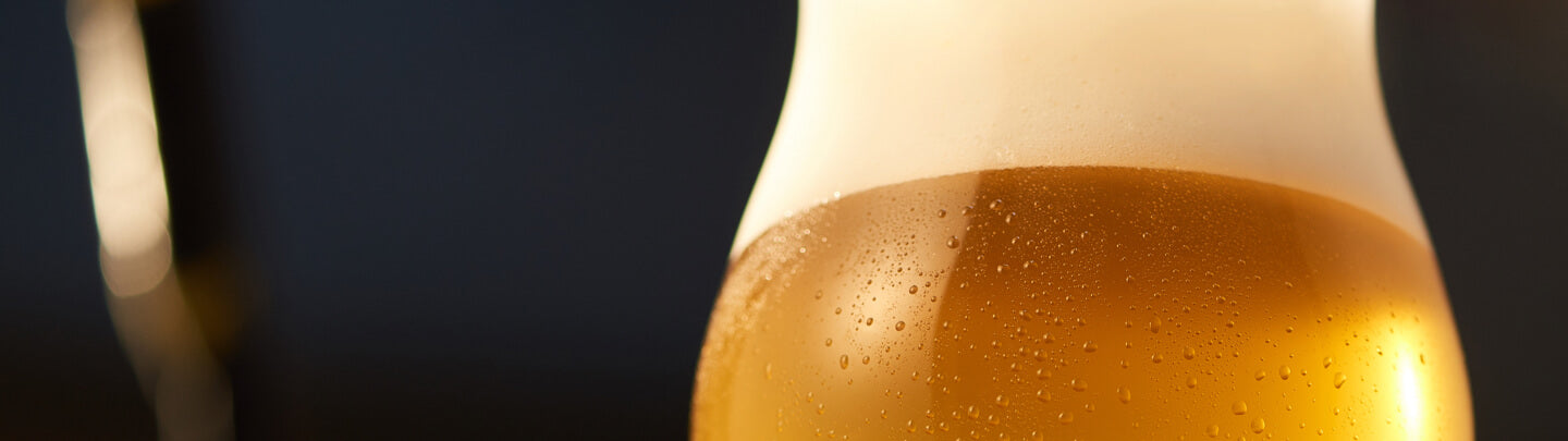 A glass of beer