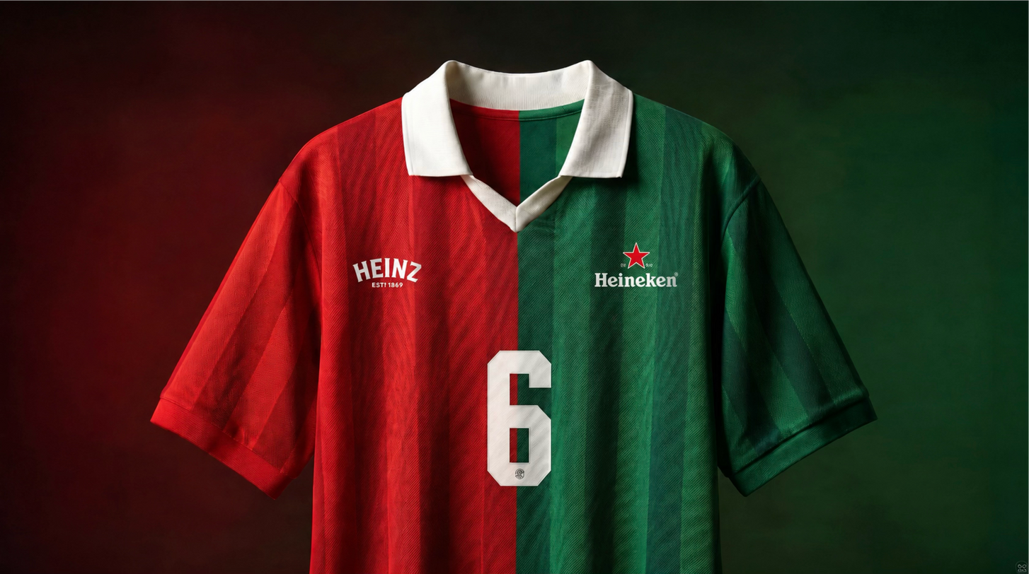 HEINZ Heineken collaboration football jersey
