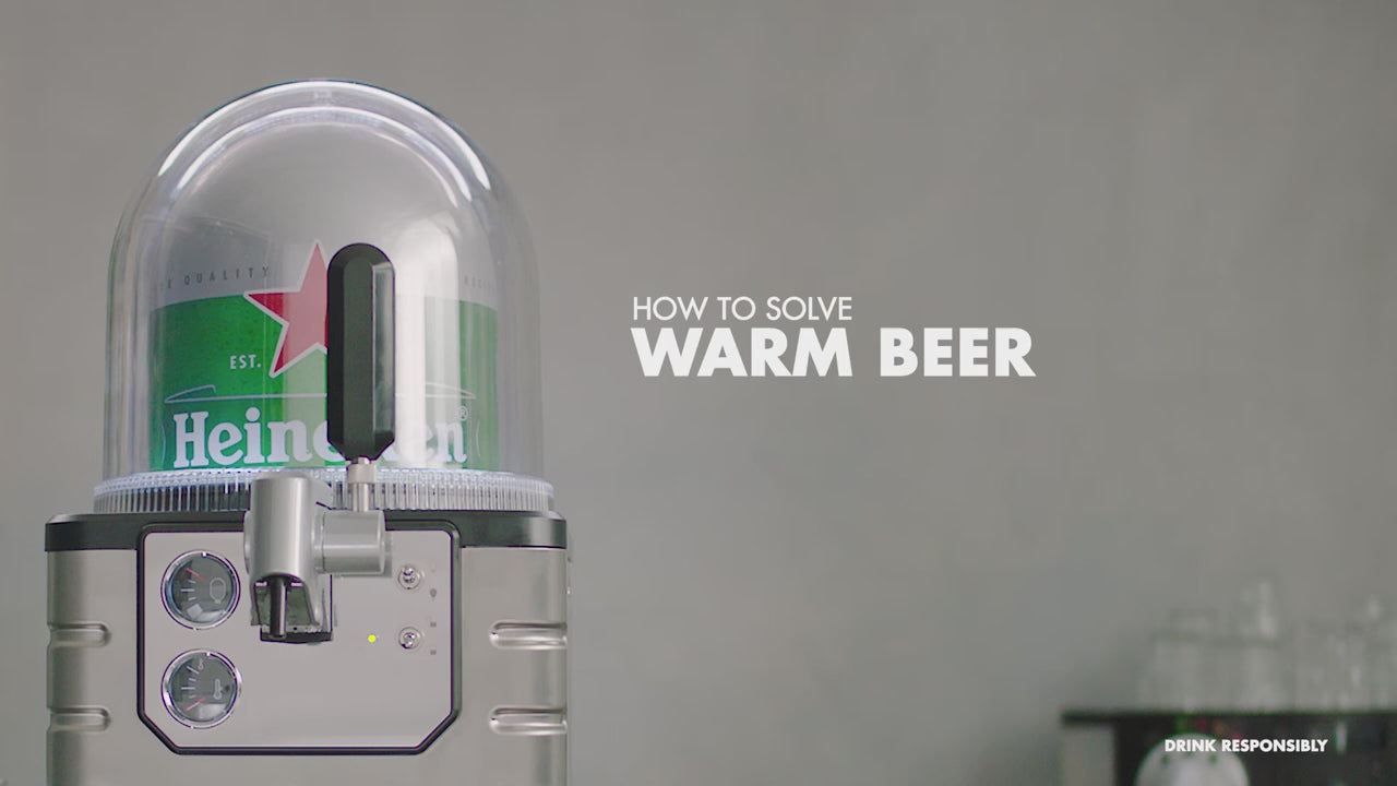 A video that shows how to solve warm beer