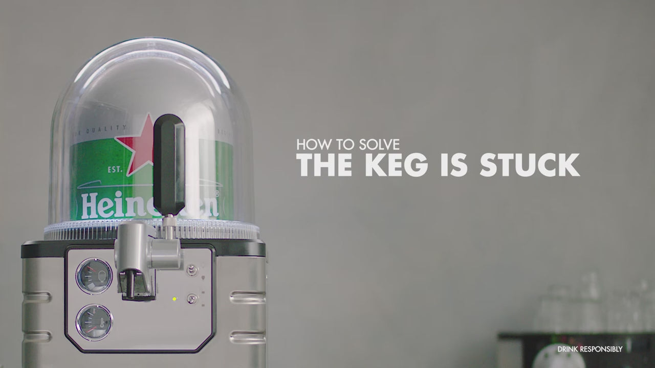 A video that shows how to solve when  the keg is stuck in your BLADE beer machine.