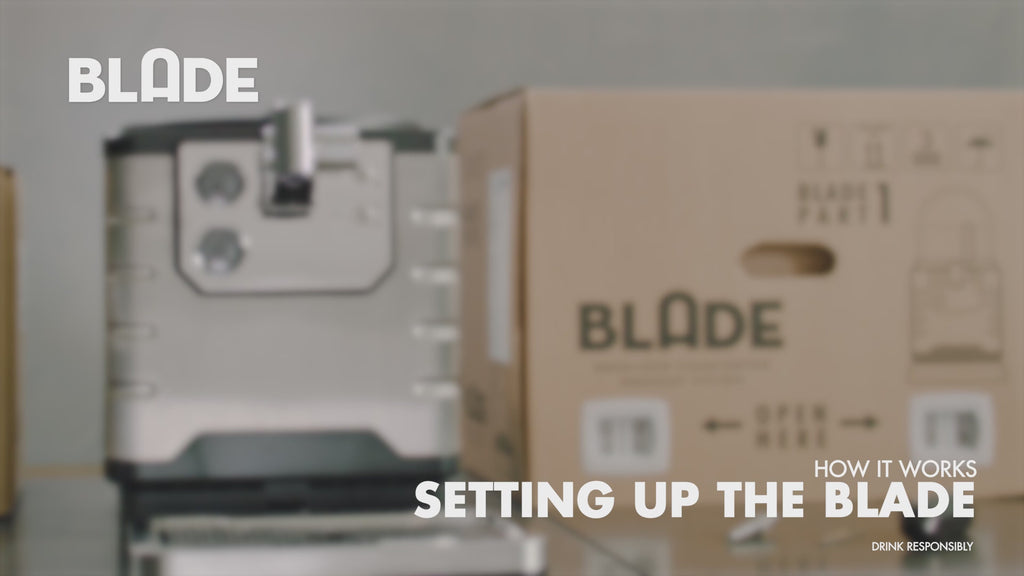 An instructional video showcasing the steps involved in setting up the BLADE home draught beer machine. 