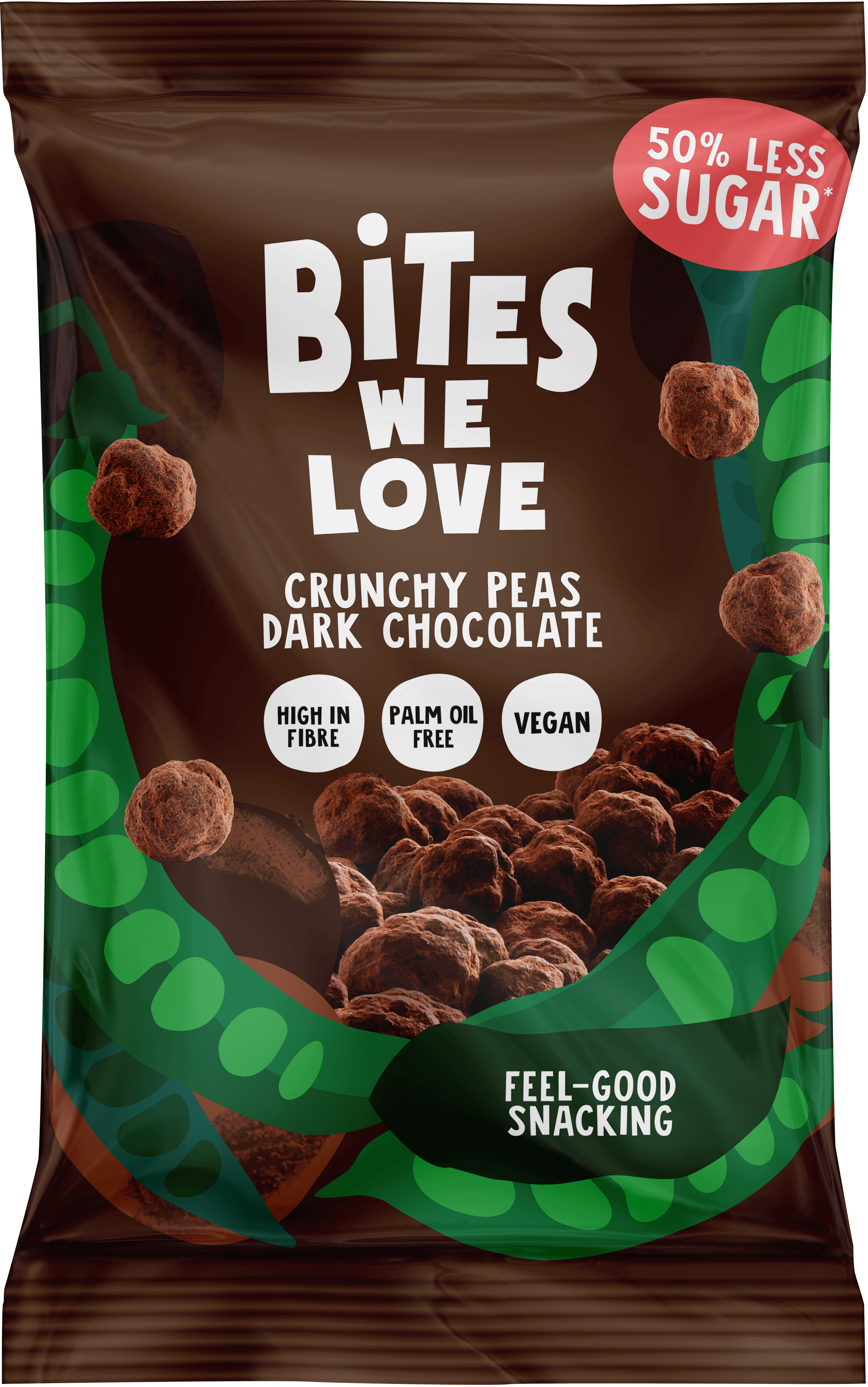 Crunchy Peas Dark Chocolate 30 gr