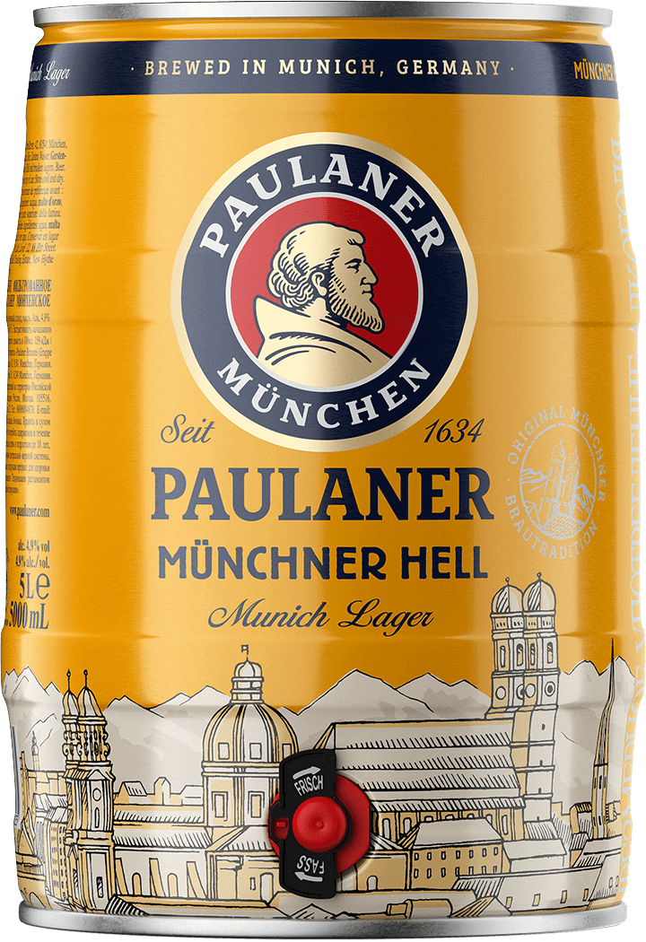 Paulaner Münchner Hell - 5L online | Jetzt Zapffass • kaufen Beerwulf